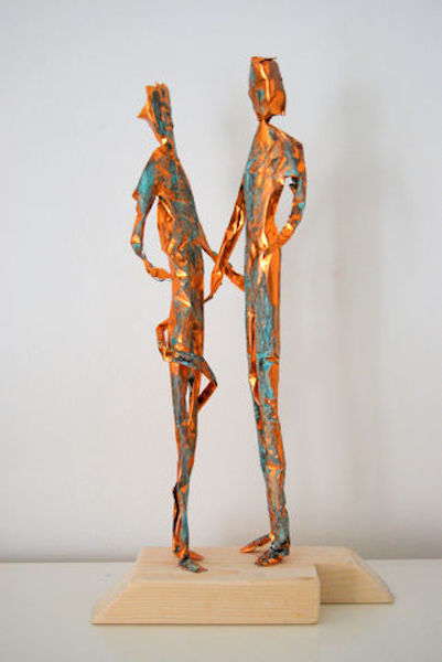 Sculpture titled "The hugg" by Giorgio Andrea Posteraro, Original Artwork