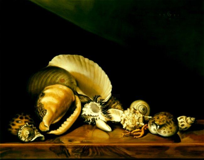 Pittura intitolato "Conchiglie" da Giorgio Salmoiraghi, Opera d'arte originale