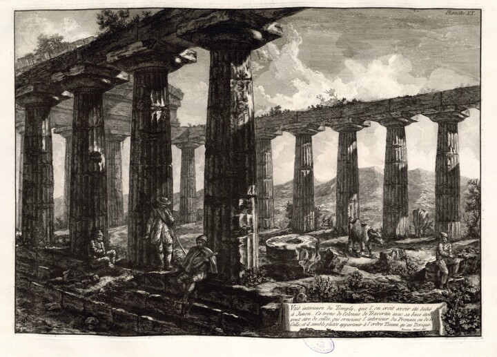 Incisioni, stampe intitolato "Vue de l'ancienne v…" da Giovanni Battista Piranesi, Opera d'arte originale, Acquaforte