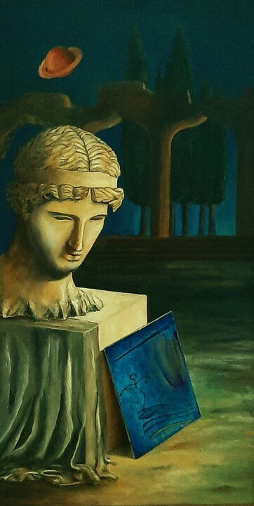 Картина под названием "Il ritorno di Satur…" - Giovanni Greco, Подлинное произведение искусства, Масло