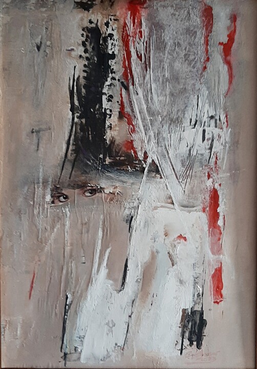 Peinture intitulée "In fondo ai tuoi oc…" par Giovanni Greco, Œuvre d'art originale, Émail