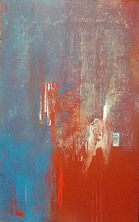 Painting titled "Red#fade-out#2" by Giovanni Greco, Original Artwork, Enamel
