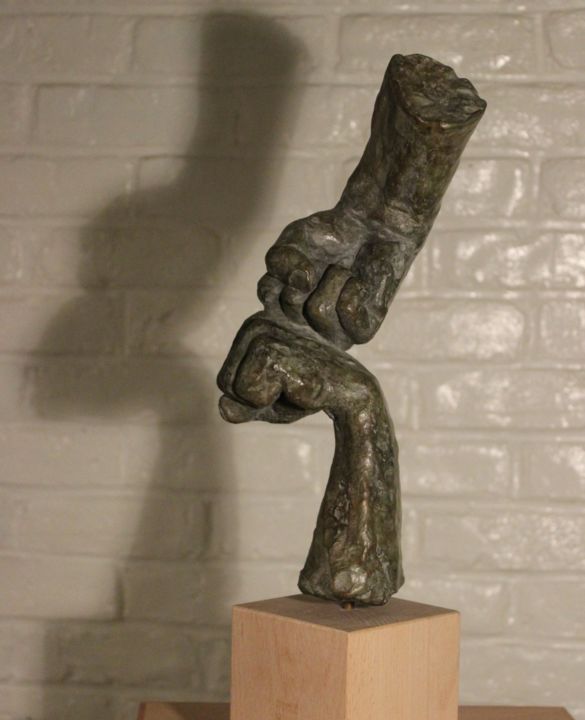 Sculpture titled "Colère" by Giovanni Minicilli, Original Artwork
