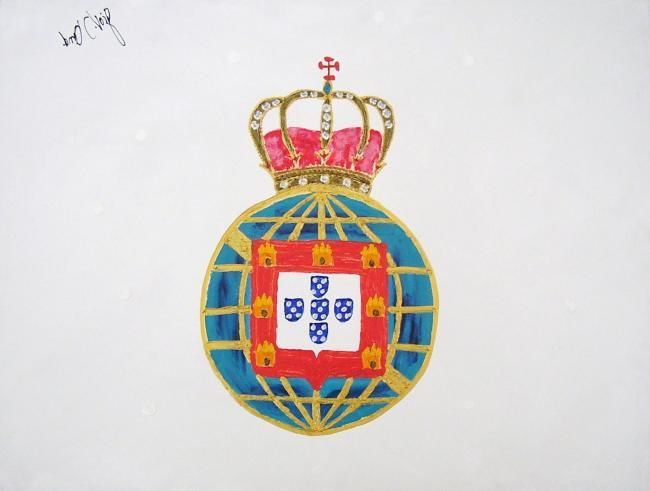 Ζωγραφική με τίτλο "Bandeira do Reino U…" από Giov. D' And., Αυθεντικά έργα τέχνης