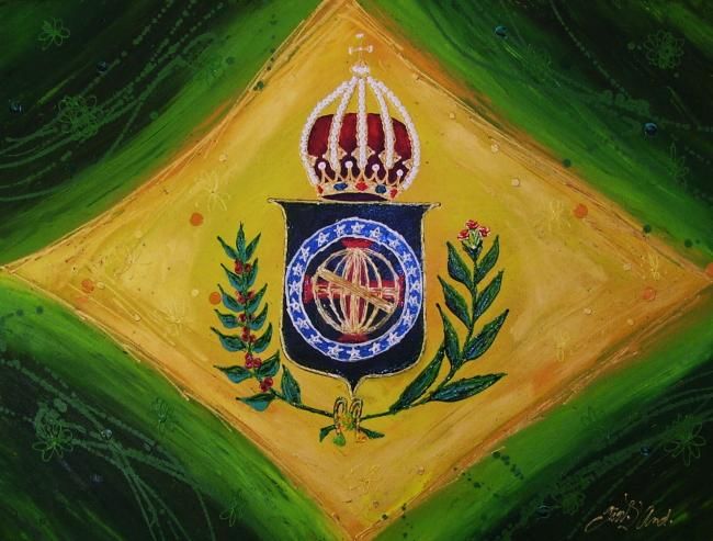 Pittura intitolato "Bandeira Imperial d…" da Giov. D' And., Opera d'arte originale