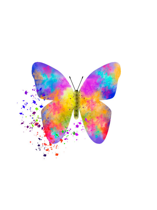 Digital Arts titled "poster-papillon.jpg" by Jean Paul Fusay, Original Artwork, 2D Digital Work