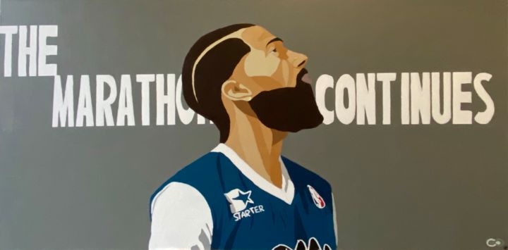 Painting titled "NIPSEY" by Girès Zié, Original Artwork, Acrylic