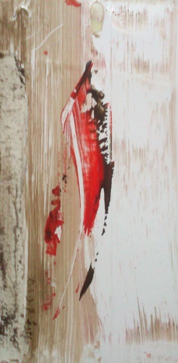 Peinture intitulée "Sans Titre  252C" par Gisèle Dalla Longa, Œuvre d'art originale, Acrylique Monté sur Panneau de bois