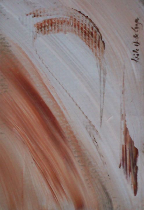 Картина под названием "Sans Titre (Profil.…" - Gisèle Dalla Longa, Подлинное произведение искусства, Акрил Установлен на Дер…