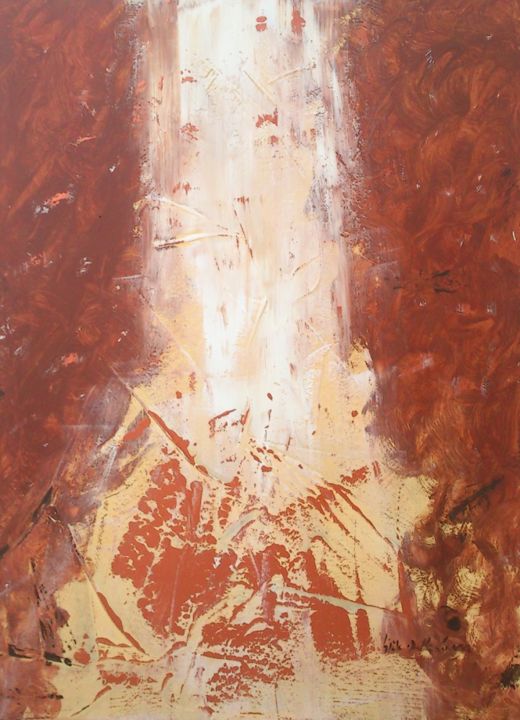 Peinture intitulée "Sans Titre 944B" par Gisèle Dalla Longa, Œuvre d'art originale, Acrylique Monté sur Panneau de bois