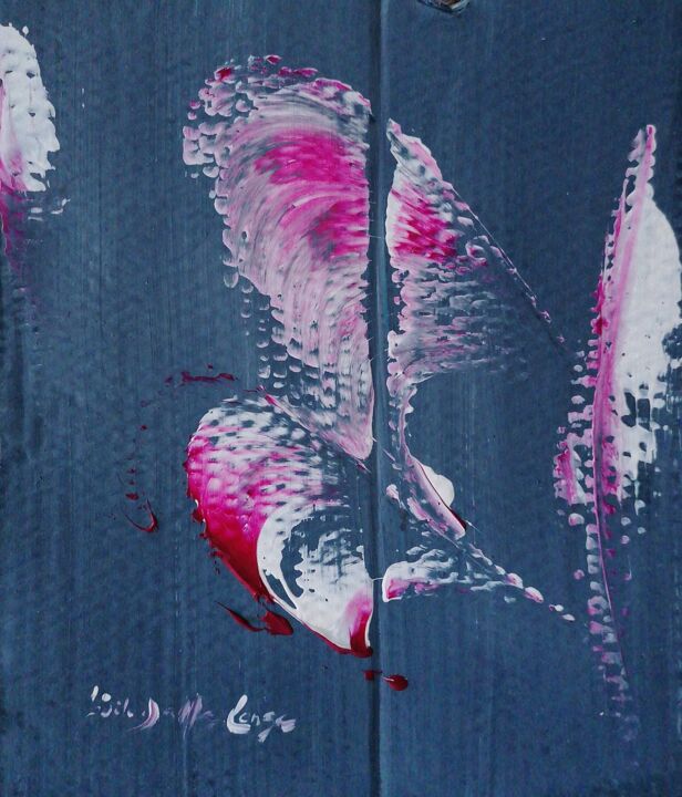 Картина под названием "Elle" - Gisèle Dalla Longa, Подлинное произведение искусства, Акрил Установлен на Деревянная панель