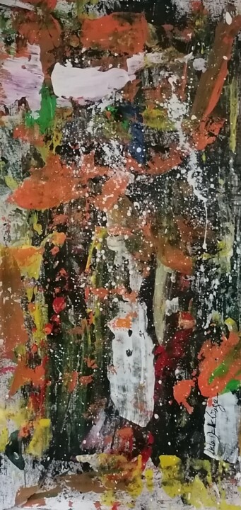 Painting titled "Sans Titre (589Db)" by Gisèle Dalla Longa, Original Artwork, Acrylic