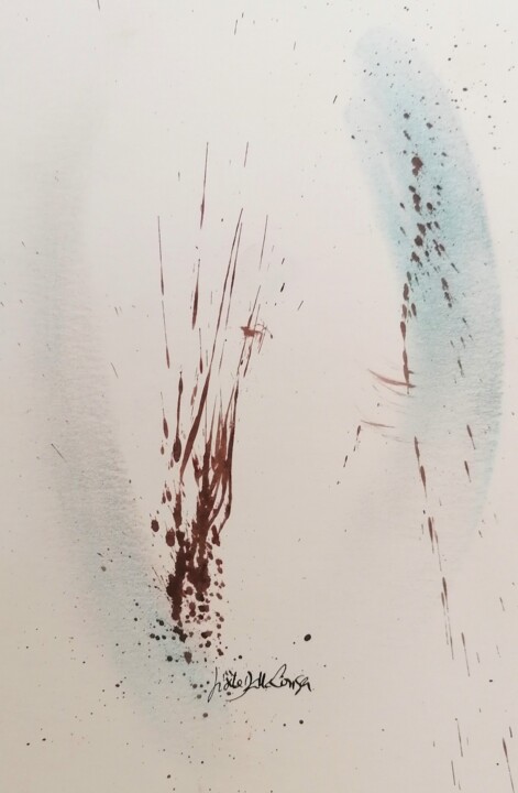 Картина под названием "Explosive I" - Gisèle Dalla Longa, Подлинное произведение искусства, Пастель