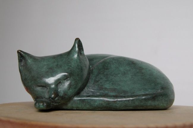 Sculpture intitulée "chat" par Gisele Sechaud, Œuvre d'art originale