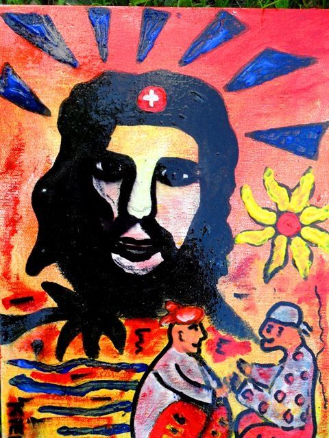 Peinture intitulée "Che and the endless…" par Georg Kiehn, Œuvre d'art originale
