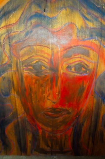 Beginning - Painting, 100x100 cm ©2011 by Georg Kiehn -
on wood