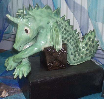 Sculpture titled "Fantasy fish 1" by Luna, Original Artwork
