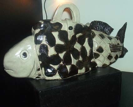 Sculpture titled "Fantasy fish 3" by Luna, Original Artwork