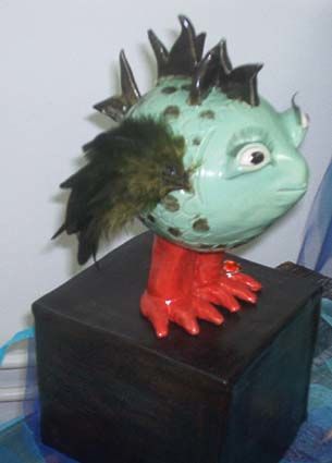 Sculpture titled "Fantasy fish 5" by Luna, Original Artwork