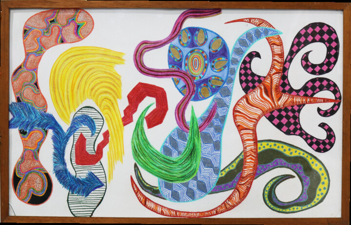 Dessin intitulée "Série três momentos…" par Giulia Frozza, Œuvre d'art originale, Crayon