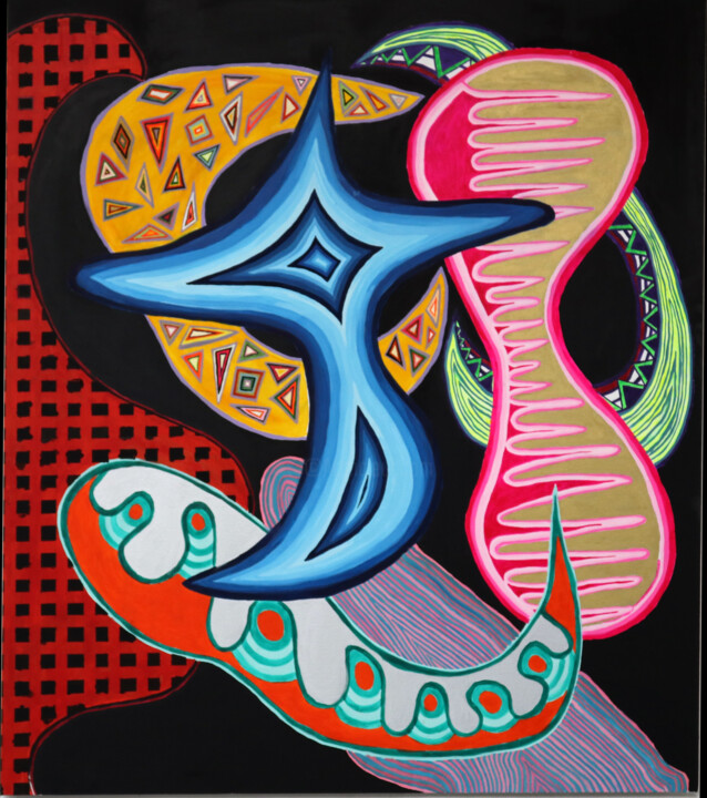 Peinture intitulée "Estrela da manhã" par Giulia Frozza, Œuvre d'art originale, Tempera