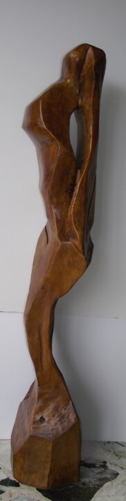 Skulptur mit dem Titel "Nudo donna" von Giulio Adobati, Original-Kunstwerk, Holz