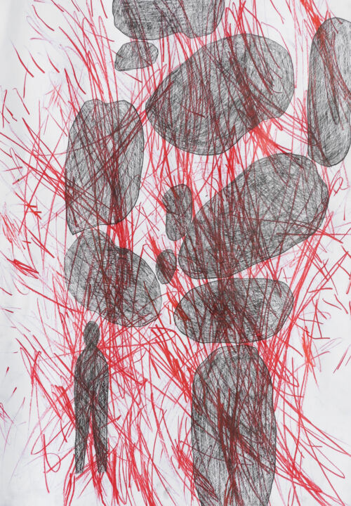 Картина под названием ""Everything burns"…" - Giulio Benatti, Подлинное произведение искусства, Графит