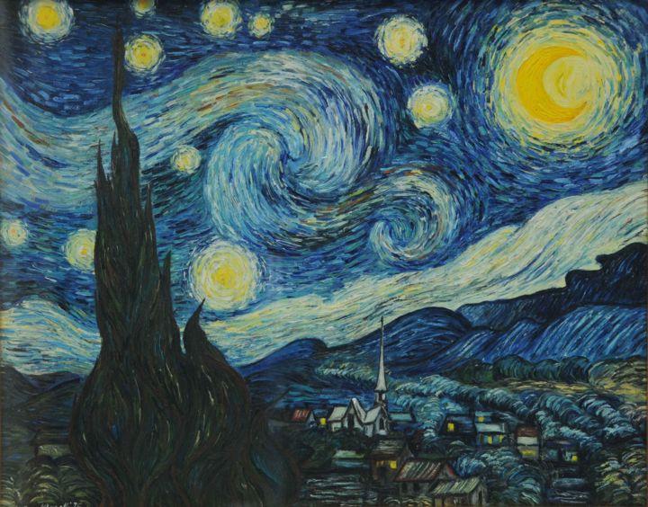 Van-Gogh-Notte-Stellata-Am.jpg, Pittura da Giulio Mapelli