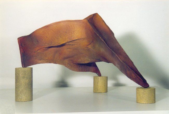 Скульптура под названием "Il riposo del guerr…" - Giuseppe Bagattoni ( Pino Bigi ), Подлинное произведение искусства