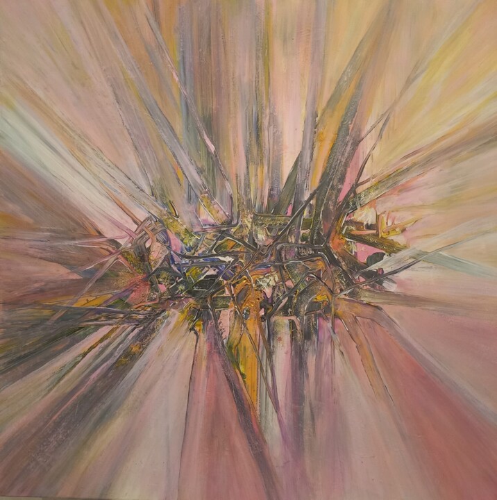 Картина под названием "Сycle "Colorful tho…" - Мarina Gladush, Подлинное произведение искусства, Акрил