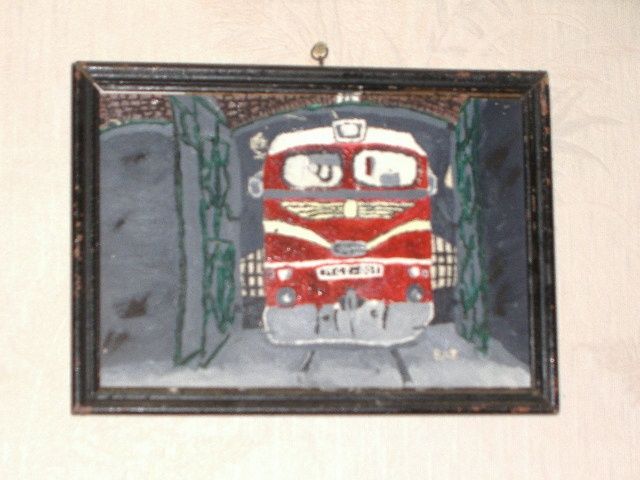 Painting titled "Sergej engine" by Gladys3, Original Artwork