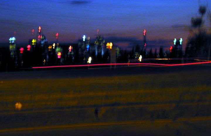 Photographie intitulée "Montréal nocturne.j…" par Gilbert Laporta, Œuvre d'art originale