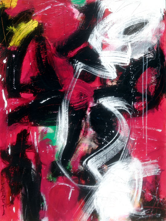 Peinture intitulée "Red Baron The End.j…" par Gilbert Laporta, Œuvre d'art originale, Acrylique