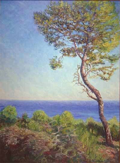 Painting titled "La mer depuis la po…" by Glaréole, Original Artwork