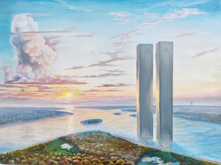 Картина под названием "11" - Gleb Blagozhnikov, Подлинное произведение искусства, Масло