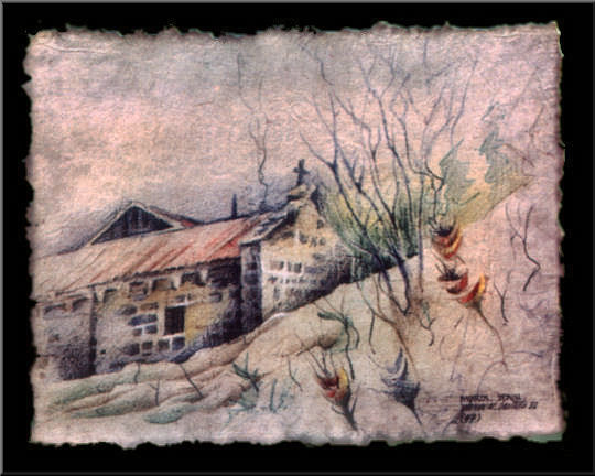 Drawing titled "A Church in Muros '…" by Glenn Bautista, Original Artwork