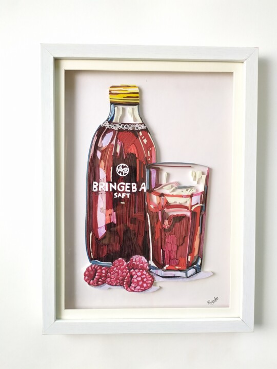 "The 3D bottle" başlıklı Heykel Glimpsecraft Priyanka tarafından, Orijinal sanat, Kâğıt