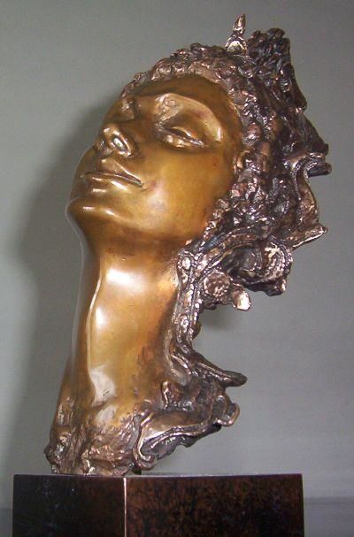 Sculpture titled "A l'Ecoute" by Gloria Morris, Original Artwork