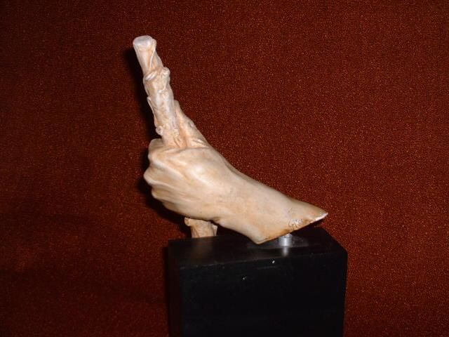 Sculpture titled "Hand of Arron" by Gloria Morris, Original Artwork