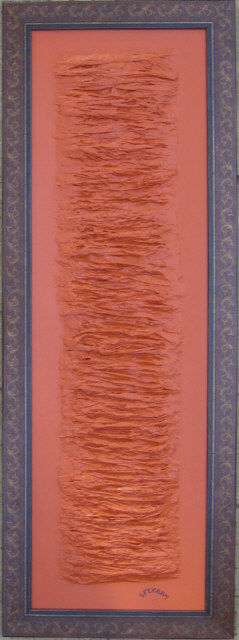 Schilderij getiteld "CORAIL ROUGE" door Gloria Stetbay, Origineel Kunstwerk