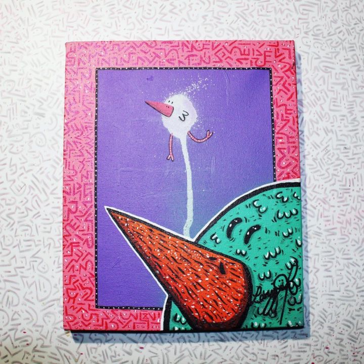 Peinture intitulée "Désillusion OPTIQUE" par Jérôme Goby, Œuvre d'art originale, Acrylique