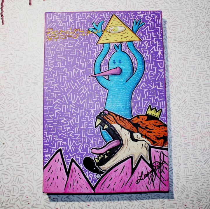 Peinture intitulée "Illumination DIVINE" par Jérôme Goby, Œuvre d'art originale, Acrylique