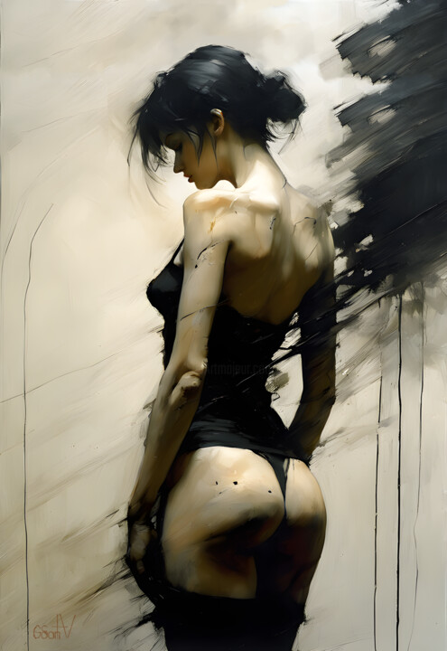 Digital Arts titled "silhouette" by Go San, Original Artwork, Digital Painting