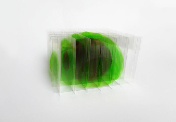 Digitale Kunst getiteld "Dessin/volume : œuf…" door Go Segawa, Origineel Kunstwerk, 3D-modellering