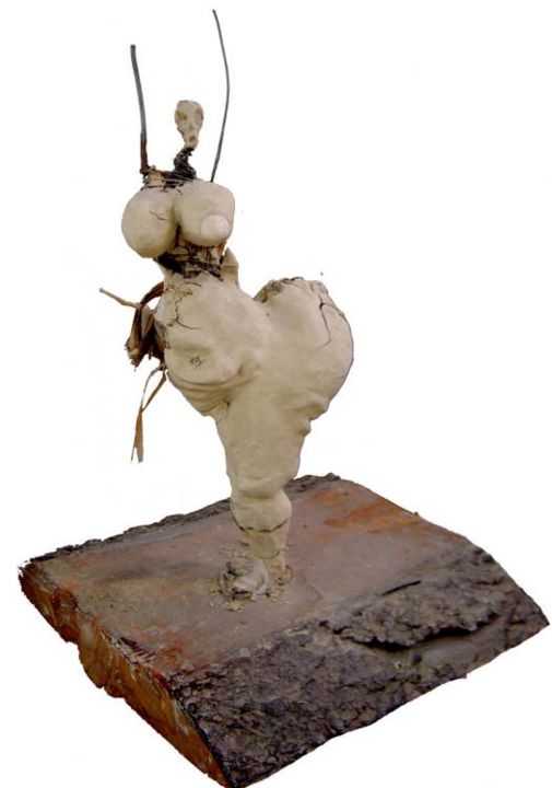 Sculpture titled "Small Roost" by Zhi Wu, Original Artwork