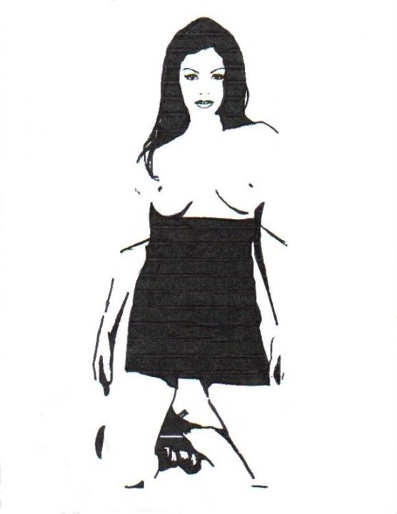 Zeichnungen mit dem Titel "goddess" von Nick Murphy, Original-Kunstwerk