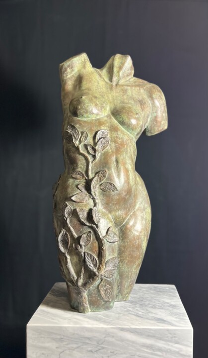 Sculpture titled "La Metamorfose di D…" by Godfried Dols, Original Artwork, Bronze