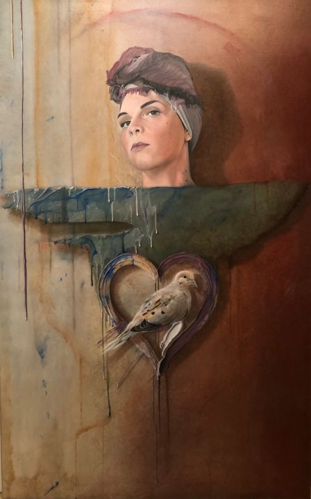 Painting titled "Pride" by Ignác Godó, Original Art, Oil