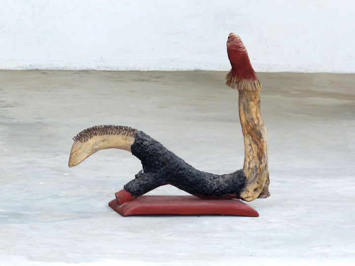 Sculpture intitulée "comodo-dragon.jpg" par Ray Agbo, Œuvre d'art originale