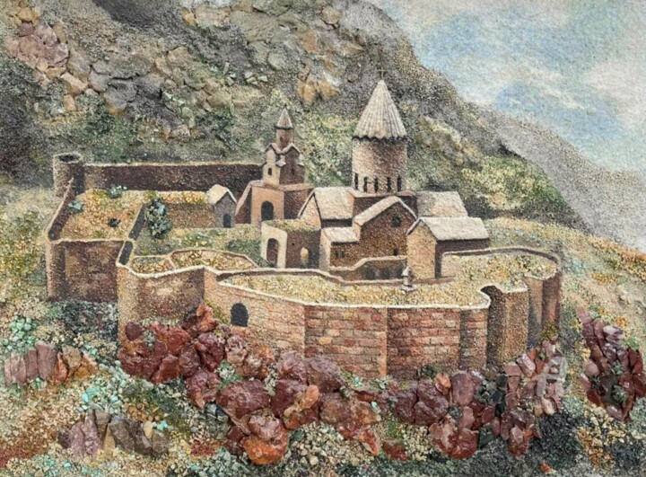 Peinture intitulée "Tatev Armenia" par Gohar Papikyan, Œuvre d'art originale, Mosaïque